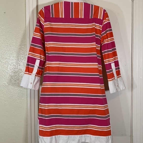 Tizzie Cotton Mini Striped Dress, S - Picture 7 of 11